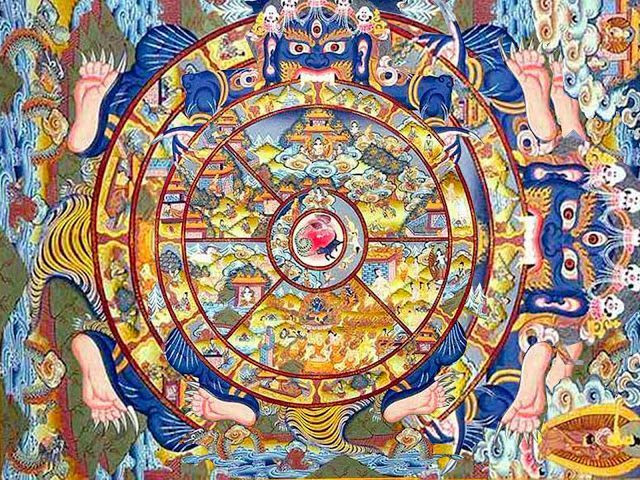 Hiện tượng luân hồi thể hiện rõ nét qua truyền thống Lạt Ma tái sinh. Các nhà sư tin rằng các Lạt Ma cao cấp có thể chọn tái sinh để tiếp tục sứ mệnh hướng dẫn chúng sinh. Ảnh: Pinterest.
