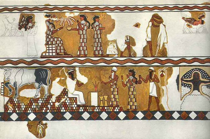 10. Khái niệm về vua và thần quyền. Vua của người Sumer không chỉ là người cai trị mà còn được xem là người đại diện của các vị thần trên Trái đất, hợp nhất quyền lực chính trị và tôn giáo. Ảnh: Pinterest.