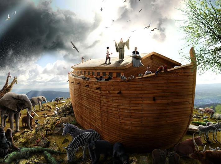 4. Khảo cổ học và câu chuyện về tàu Noah. Tàu của Noah được mô tả trong Kinh Thánh là một con tàu khổng lồ. Một số nhà nghiên cứu đã cố gắng tìm kiếm dấu vết của nó. Ảnh: Pinterest.