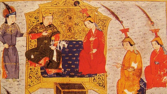 4. Đế chế Mông Cổ bảo vệ Con đường Tơ lụa. Dưới thời Đế chế Mông Cổ (thế kỷ 13), Con đường Tơ lụa trải qua thời kỳ an toàn nhất, nhờ sự ổn định mà đế chế này mang lại. Các thương nhân và người hành hương có thể đi lại dễ dàng hơn, giúp cho thương mại phát triển mạnh mẽ và văn hóa, tri thức lưu chuyển hiệu quả. Ảnh: Pinterest.