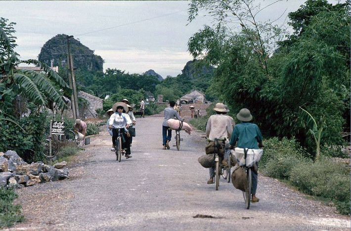 Trên con đường làng ở Hoa Lư.