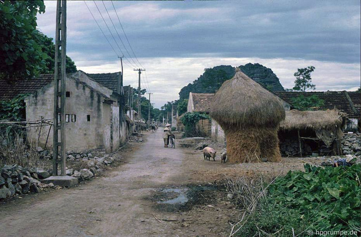 Khung cảnh thôn xóm mộc mạc ở Hoa Lư.