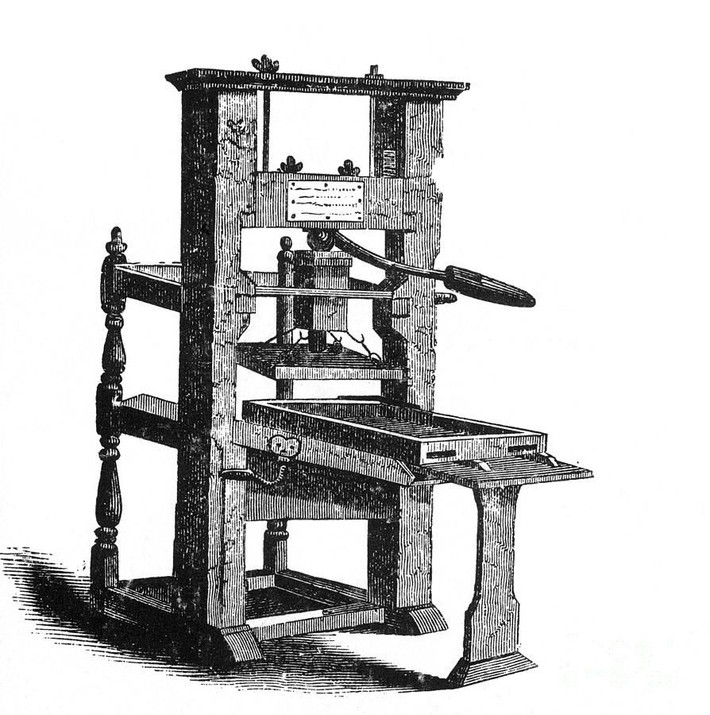 Một trong những phát minh quan trọng nhất trong lịch sử là máy in của Gutenberg, ra đời vào thế kỷ 15. Phát minh này đã tạo nên cuộc cách mạng trong ngành in ấn của thế giới.