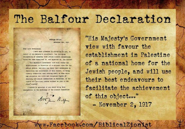 1. Tuyên bố Balfour là gì? Ngày 2/11/1917, Bộ trưởng Ngoại giao Anh, Arthur James Balfour, đã gửi một bức thư ngắn (chỉ 67 từ) cho Lãnh đạo cộng đồng Do Thái Anh quốc, Ngài Lionel Walter Rothschild. Ảnh: Pinterest.