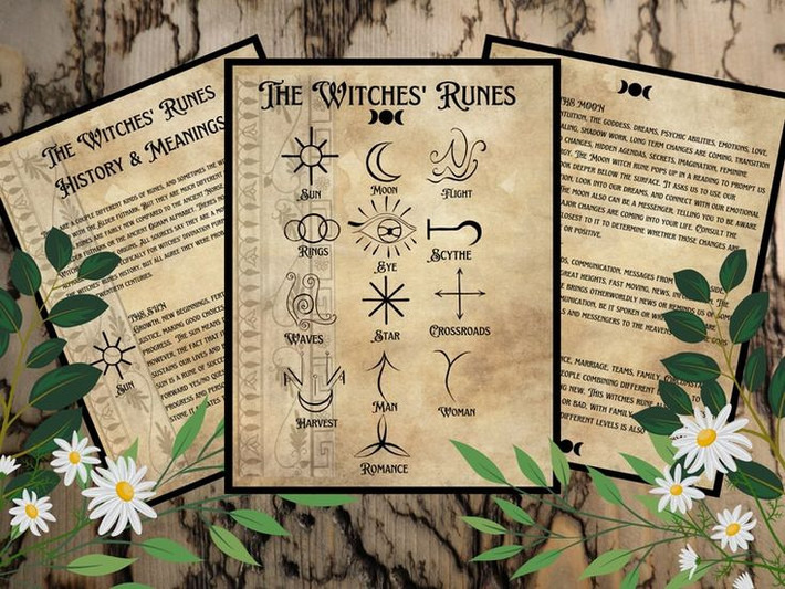 6. Vai trò tôn giáo và ma thuật. Runes không chỉ được sử dụng để viết mà còn có ý nghĩa tôn giáo và ma thuật. Chúng thường được dùng trong bùa chú, tiên tri hoặc nghi lễ. Ảnh: Pinterest.