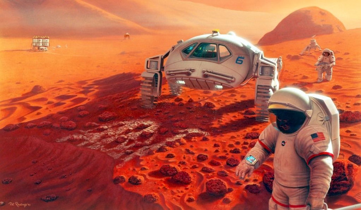 1. Tầm nhìn của Elon Musk. Elon Musk không chỉ coi việc định cư trên Sao Hỏa là một giấc mơ mà còn là cách để đảm bảo sự tồn tại lâu dài của nhân loại. Ông cho rằng Trái Đất đối mặt với nhiều rủi ro, từ chiến tranh hạt nhân đến biến đổi khí hậu, và cần một "kế hoạch B". Ảnh: Pinterest.
