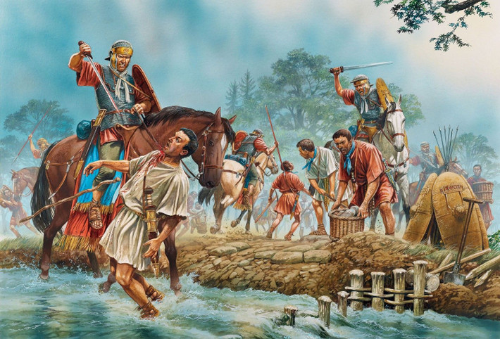 6. Chiến trường sông Aufidus. Trận chiến diễn ra gần sông Aufidus (nay là sông Ofanto ở Italia), một vị trí giúp Hannibal kiểm soát nguồn nước và hạn chế sự cơ động của quân La Mã. Ảnh: Pinterest.