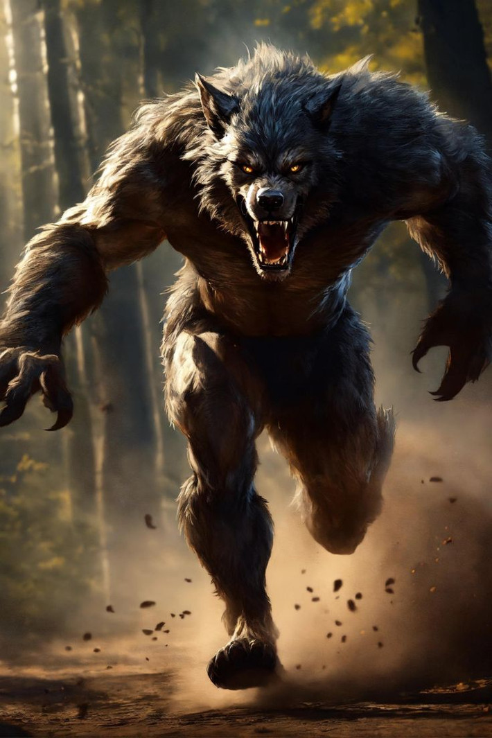 8. Người sói trong truyền thuyết Bắc Âu. Trong thần thoại Bắc Âu, Fenrir, một con sói khổng lồ, là con của thần Loki và được tiên đoán sẽ gây ra ngày tận thế (Ragnarök). Ảnh: Pinterest.