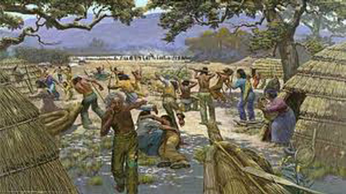 Ngày 24/10/1840, bên bờ sông Colorado, lực lượng vũ trang dưới quyền Đại tá Moore đã tàn sát 140 người Comanche, gồm cả phụ nữ, trẻ em và bắt giữ 35 người khác trong ngôi làng của họ.