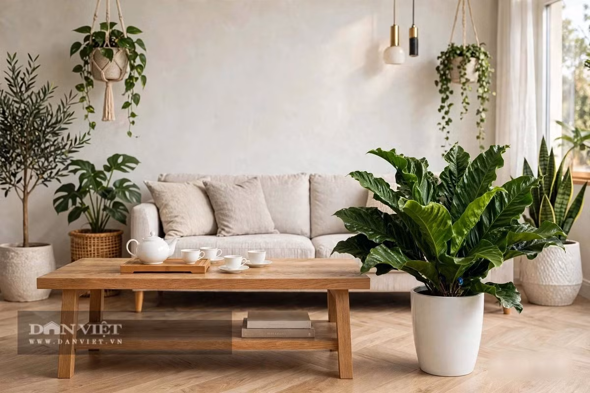 Màu xanh của cây cảnh là màu xanh nguyên thủy