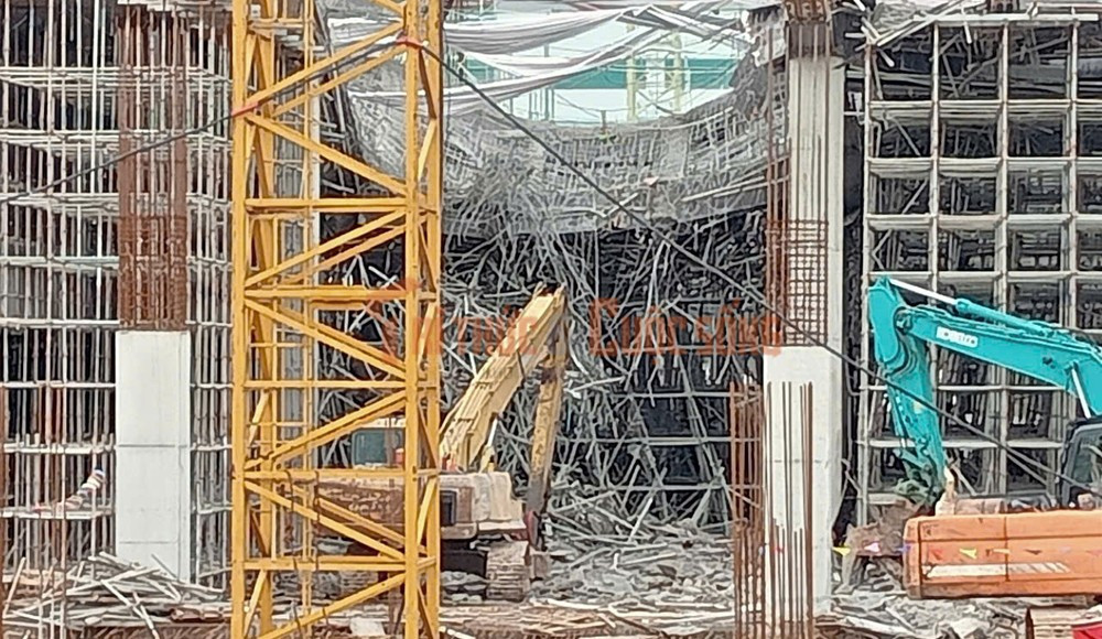 View - Sập giàn giáo công trình Goertek Công ty Hợp lực thi công ở Bắc Ninh | Báo Tri thức và Cuộc sống - TIN TỨC PHỔ BIẾN KIẾN THỨC 24H