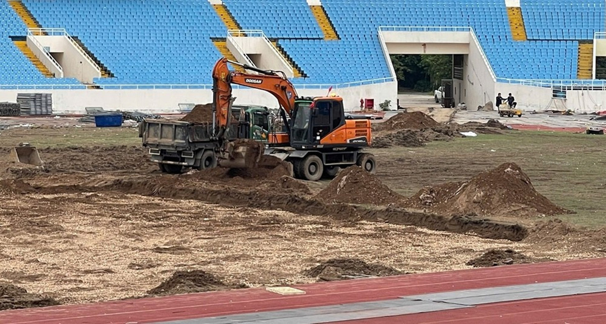 View - Cận cảnh công trình ngổn ngang ở KLHTT quốc gia Mỹ Đình | Báo Tri thức và Cuộc sống - TIN TỨC PHỔ BIẾN KIẾN THỨC 24H