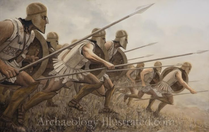 5. Quân Sparta mất khoảng 1,000 chiến binh trong trận này. Con số thiệt hại tuy không lớn theo tiêu chuẩn hiện đại, nhưng là một cú sốc với Sparta – nơi mỗi chiến binh được đào tạo từ nhỏ và mang đậm giá trị biểu tượng. Ảnh: Pinterest.