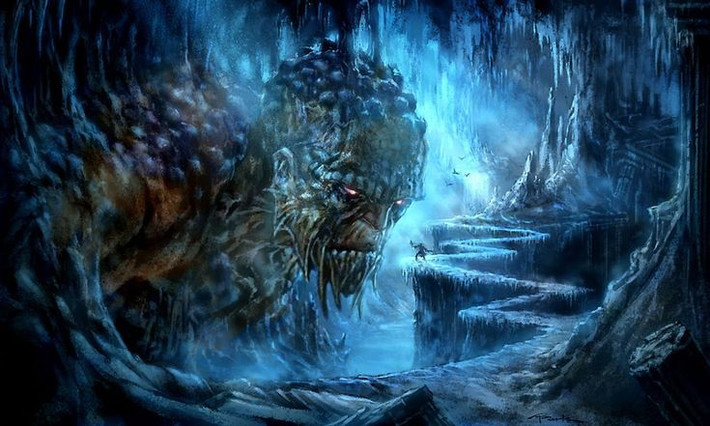 6. Bị giam dưới núi Etna. Sau khi bị Zeus đánh bại, Typhon bị chôn vùi dưới núi Etna và được cho là nguồn gốc của hiện tượng núi lửa phun trào. Ảnh: Pinterest.
