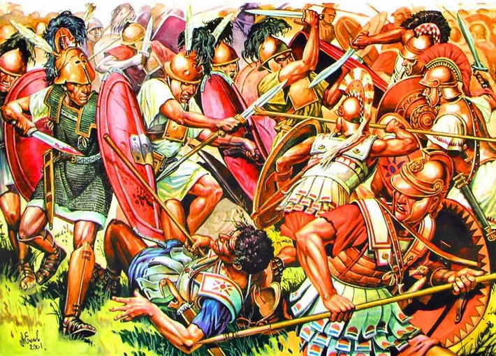 3. Phía Macedonia do vua Perseus lãnh đạo. Perseus là vị vua cuối cùng của nhà Antigonid, dòng dõi kế thừa của Alexander Đại đế. Ảnh: Pinterest.