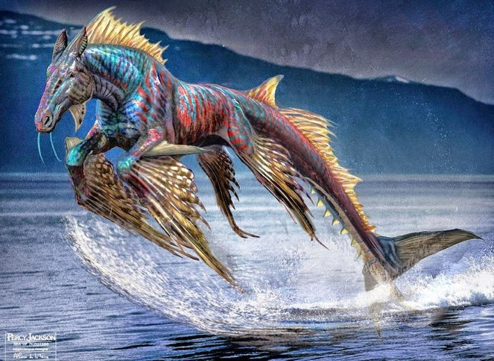  1. Là sinh vật lai giữa cá và ngựa. Hippocampus có thân trước là ngựa và phần đuôi là cá, kết hợp giữa vẻ oai phong và sự mềm mại của đại dương. Ảnh: Pinterest.