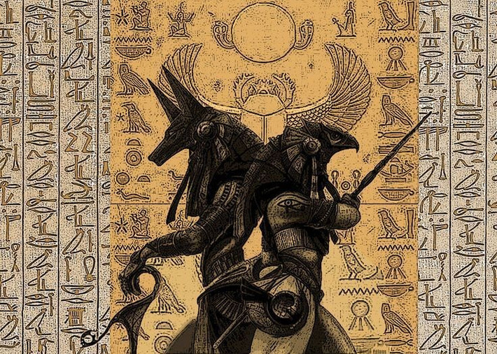 3. Cuộc đấu bao gồm cả những trận hóa hình kỳ lạ. Horus và Seth từng biến thành hà mã và giao chiến dưới nước trong 3 ngày 3 đêm để chứng tỏ sức mạnh trước các thần. Ảnh: Pinterest.