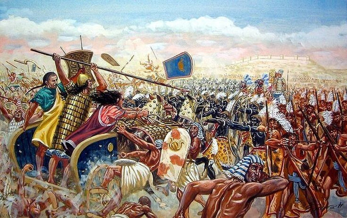 8. Tên Megiddo được nhắc lại trong "Armageddon" của Kinh Thánh. Megiddo sau này trở thành biểu tượng cho trận chiến cuối cùng giữa thiện và ác trong tín ngưỡng Kitô giáo, qua khái niệm "Armageddon". Ảnh: Pinterest.