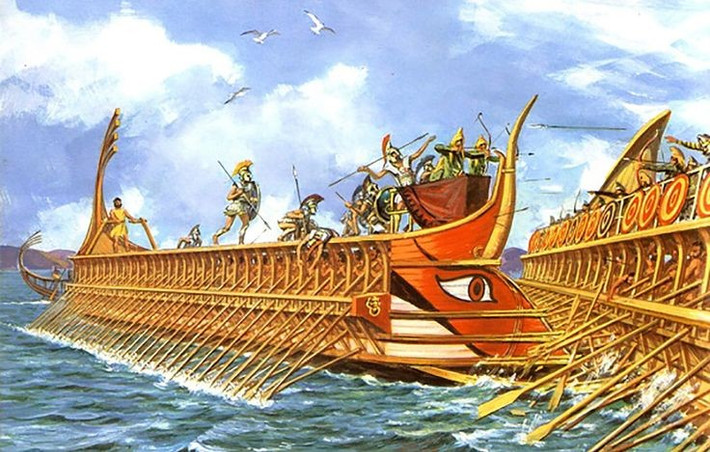 2. Diễn ra ngoài khơi đảo Lade gần thành phố Miletus. Địa điểm diễn ra trận đánh là vùng biển gần đảo Lade, nằm trước cảng Miletus – trung tâm văn hóa và thương mại lớn của người Ionia thời bấy giờ. Ảnh: Pinterest.