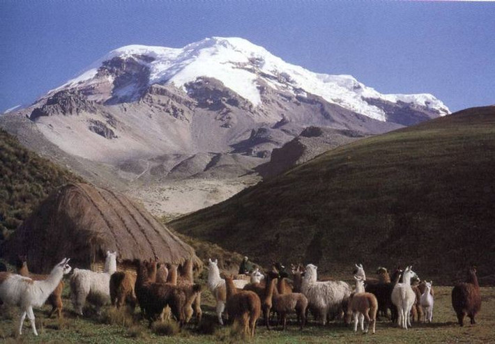 7. Chimborazo là biểu tượng văn hóa bản địa. Với nhiều dân tộc bản địa Ecuador như người Quechua, Chimborazo là một "apu" – ngọn núi thiêng có linh hồn, gắn liền với tín ngưỡng và lễ nghi cổ truyền. Ảnh: Pinterest.
