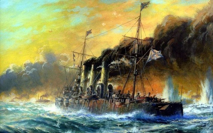7. Tsushima là đòn giáng cuối cùng khiến Nga phải cầu hòa. Thất bại thảm hại ở Tsushima là giọt nước tràn ly khiến nước Nga buộc phải đàm phán hòa bình và chấm dứt chiến tranh với Nhật Bản bằng Hiệp ước Portsmouth. Ảnh: Pinterest.