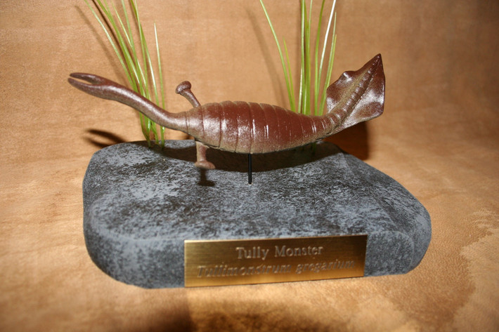 8. Tên gọi vinh danh người phát hiện. Tên “Tullimonstrum” được đặt theo Francis Tully – một thợ điện nghiệp dư đã phát hiện mẫu hóa thạch đầu tiên vào năm 1958. Ảnh: Pinterest.