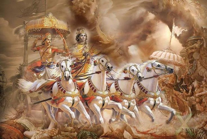 2. Do Vyasa biên soạn. Tác phẩm được cho là do nhà hiền triết Vyasa biên soạn, người cũng đồng thời là một nhân vật trong chính sử thi này. Ảnh: Pinterest.