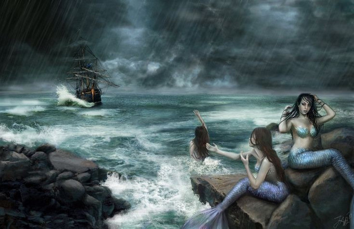 5. Biểu tượng cám dỗ. Siren là hiện thân của sự quyến rũ và nguy hiểm, tượng trưng cho những cám dỗ khiến con người lạc lối và diệt vong. Ảnh: Pinterest.
