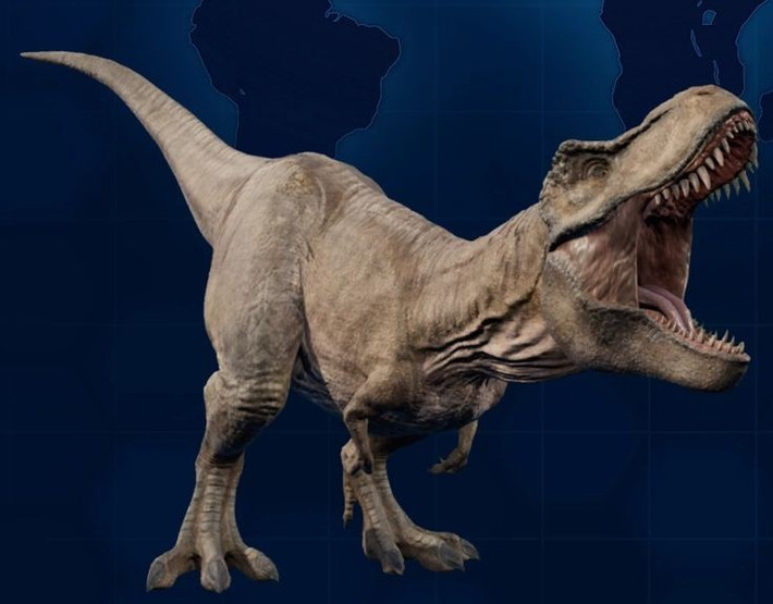 8. Sống đến cuối kỷ Phấn trắng. T. rex xuất hiện cách đây khoảng 68–66 triệu năm và là một trong những loài khủng long cuối cùng tồn tại trước khi sự kiện đại tuyệt chủng xảy ra. Ảnh: Pinterest.