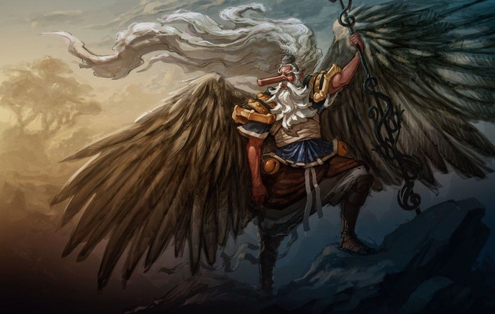  1. Nguồn gốc từ Trung Hoa. Tengu có nguồn gốc từ truyền thuyết về "thiên cẩu" ở Trung Hoa , sau được Nhật Bản biến đổi thành quái vật chim người. Ảnh: Pinterest.
