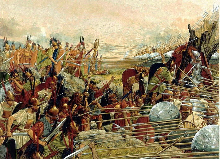 Quân Gaul có số lượng vượt trội. Khoảng 80.000 quân trong thành và hơn 200.000 quân cứu viện, đối đầu với chỉ khoảng 60.000 binh sĩ La Mã. Ảnh: Pinterest.