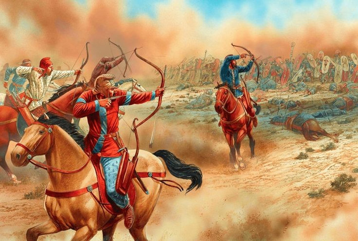 6. Lá cờ thiêng liêng bị cướp. Người Parthia đã thu giữ nhiều aquila (biểu tượng đại bàng của quân đoàn La Mã) – một điều vô cùng ô nhục đối với Rome. Mãi đến năm 20 TCN, hoàng đế Augustus mới đàm phán để lấy lại chúng. Ảnh: Pinterest.