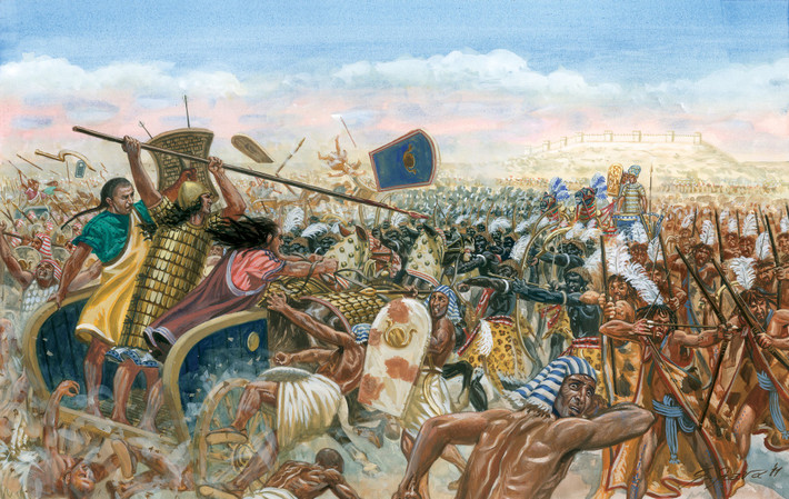 4. Assyria giành thắng lợi. Vương quốc Assyria dưới thời vua Tukulti-Ninurta I đã đánh bại quân Hittite, mở rộng ảnh hưởng về phía Tây. Ảnh: warfarehistorynetwork.com.
