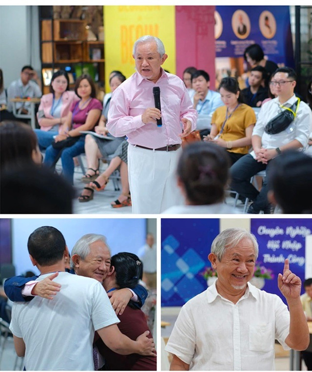 GS Phan Văn Trường trong những hoạt động cùng Cấy Nền. Ảnh: Hệ sinh thái Cấy Nền. co-lien-2-1928.jpg