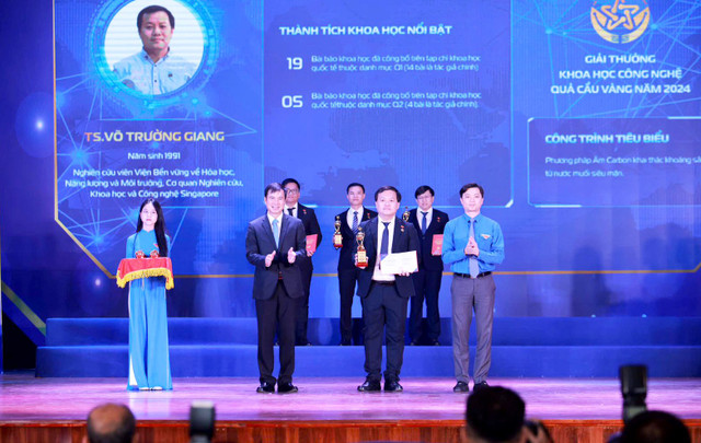 TS Võ Trường Giang được vinh danh giải thưởng Quả cầu vàng năm 2024. vo-truong-giang-3.jpg