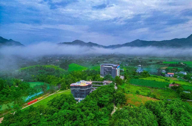 Toàn cảnh Công viên Di sản các nhà khoa học Việt Nam (Cao Phong, Hòa Bình). Ảnh: NVCC. cong-vien-di-san.jpg