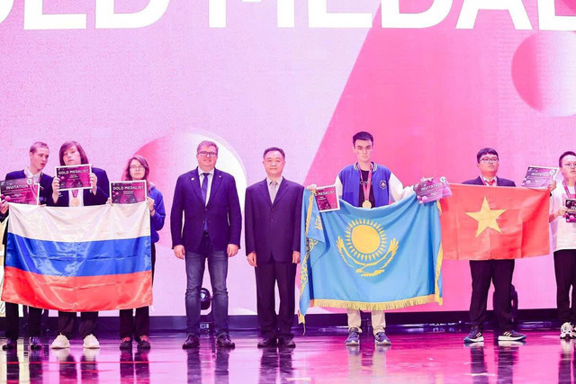 Việt Nam xếp đồng hạng với Mỹ và Trung Quốc về số Huy chương Vàng tại Olympic Hóa học quốc tế ICHO 2025. Ảnh: NVCC. z6814361010868-a5befa9e3d5ad8157f54c48d84aea091.jpg