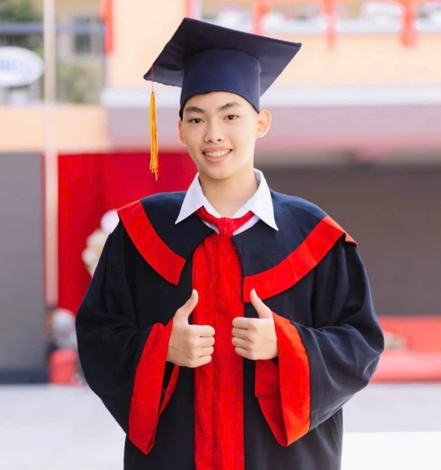 Lê Minh Đức, học sinh lớp 9A5 Trường THCS Ngô Sĩ Liên (quận Hoàn Kiếm, Hà Nội). minh-duc.png