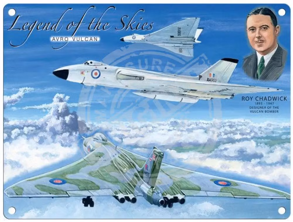 Máy bay ném bom Avro Vulcan được phát triển với nhiều biến thể khác nhau như Vulcan B.1, Vulcan B.2 và Vulcan K.2 trong đó phổ biến nhất vẫn là Vulcan B.2. Các thiết kế được giám sát bởi Kỹ sư trưởng huyền thoại Roy Chadwick, người sau đó trở thành Hiệp sĩ sau khi nhận được Huân chương Chỉ huy xuất sắc nhất (Most Excellent Order of the British Empire).