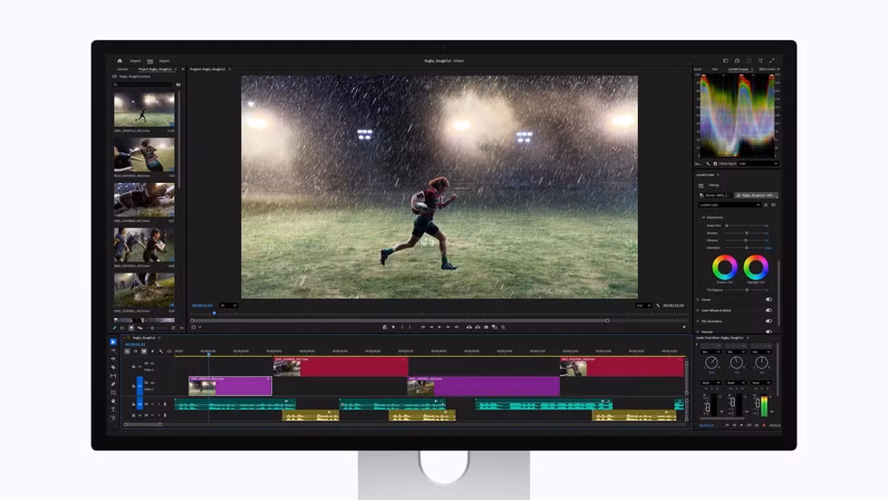 Studio Display XDR tích hợp camera 12 MP Center Stage, hệ thống ba micro và sáu loa hỗ trợ Spatial Audio tương tự bản tiêu chuẩn. Về kết nối, màn hình có hai cổng Thunderbolt 5 và hai cổng USB-C, đóng vai trò như hub trung tâm, cung cấp công suất sạc tối đa 140W qua cáp Thunderbolt 5 Pro, đủ sạc nhanh MacBook Pro 16 inch.