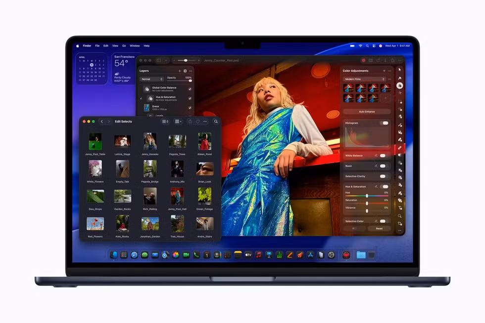 GPU cũng tăng hiệu năng đồ họa tới 50% so với M4 Pro và M4 Max, cho phép dựng hình 3D và xử lý hiệu ứng theo thời gian thực.
