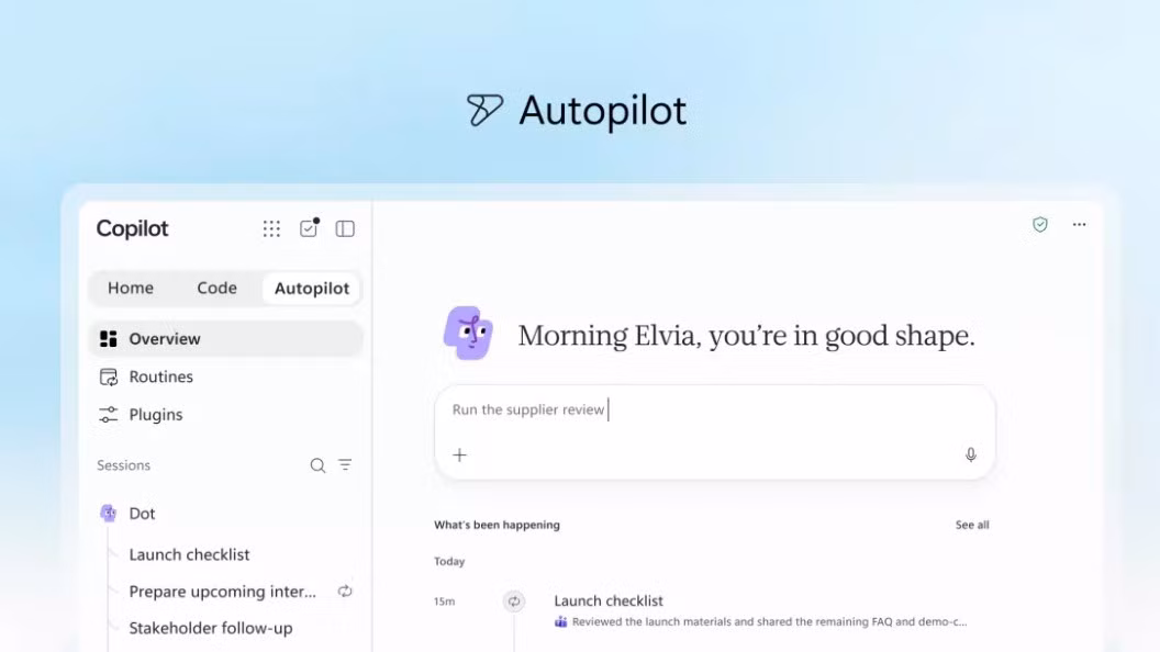 Autopilot có thể làm việc 24/7 ngay cả khi máy tính của người dùng đã tắt.