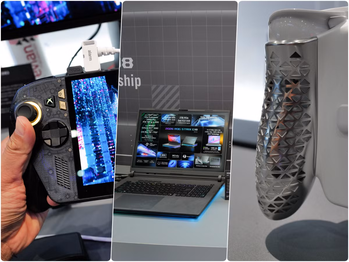 Bên cạnh những mẫu card đồ họa, linh kiện và màn hình mới, gian hàng ASUS ROG tại Computex 2026 cũng trưng bày nhiều sản phẩm đáng chú ý thuộc các nhóm laptop gaming và máy chơi game cầm tay. Trong số đó, ROG Strix SCAR 18 thế hệ mới cùng loạt thiết bị thuộc hệ sinh thái Xbox Ally là những cái tên thu hút nhiều sự quan tâm.