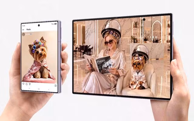 Galaxy Z Fold8 mở ra với màn hình chính tỷ lệ 4:3