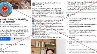 Cảnh báo trang facebook có tích xanh giả mạo Bộ Tài Chính để lừa đảo