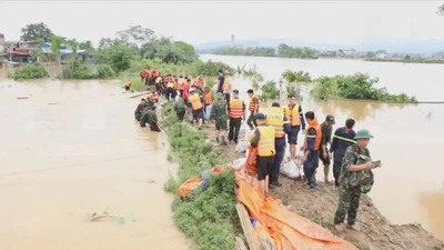 Mưa lũ lớn sau bão số 11 đã làm ảnh hưởng 59 sự cố đê tại nhiều tỉnh, thành