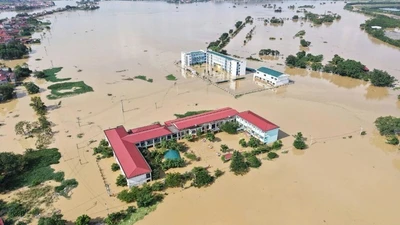 Lũ trên sông Cầu, sông Thương (Bắc Ninh) đang xuống 