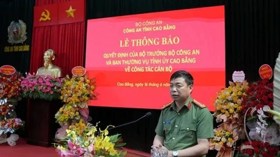 Đại tá Nguyễn Quang Vinh làm Giám đốc Công an tỉnh Cao Bằng