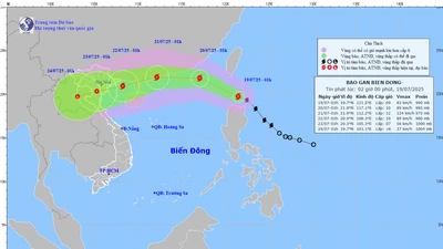 Bão Wipha vào Biển Đông sẽ mạnh lên nhanh, Bắc Bộ nguy cơ lũ lớn