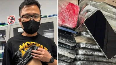 Giấu 64 điện thoại trên người khi nhập cảnh tại Cảng hàng không Nội Bài